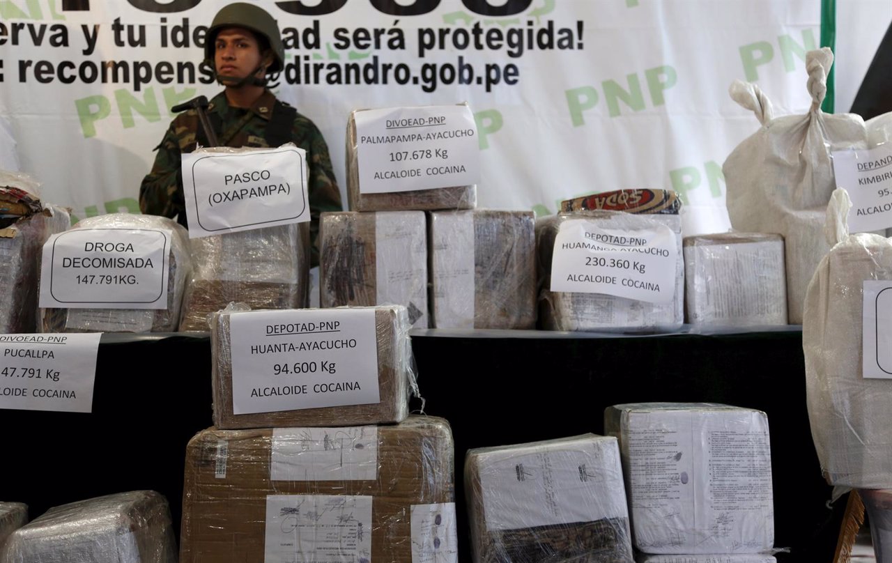 Cargamento de droga en Perú
