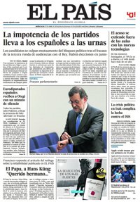 Las portadas de los periódicos de hoy, miércoles 27 de abril de 2016