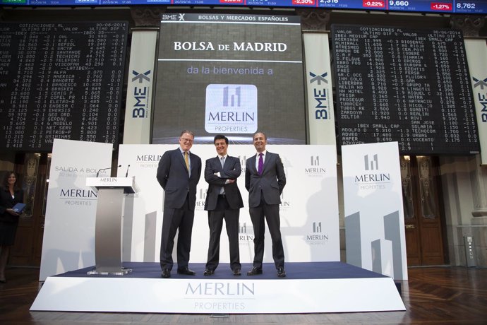 La socimi Merlín Properties en la jornada de su estreno en Bolsa