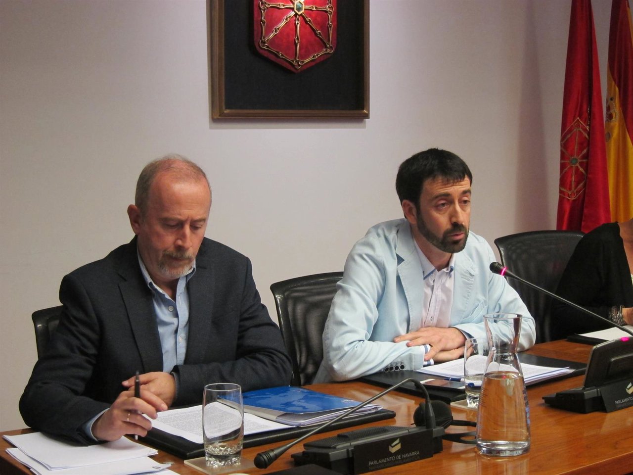 Alvaro Baraibar en comisión parlamentaria.