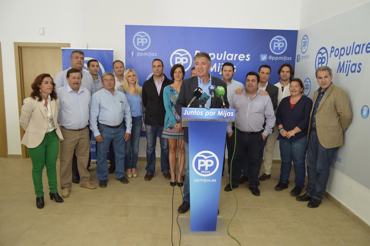 Rueda de prensa de los ediles del PP en Mijas. Angel Nozal 
