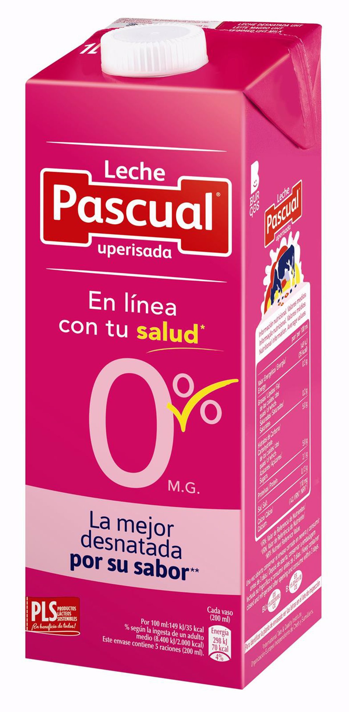 Leche Pascual Desnatada 0%, la que más gusta a los consumidores por su sabor