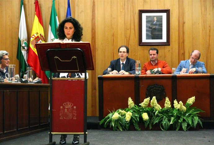 Otilia Padial en su toma de posesión