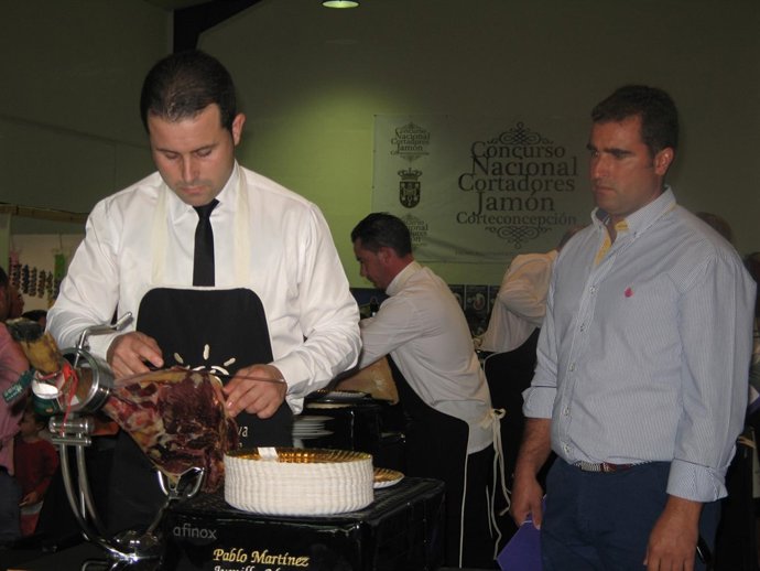 Concurso de cortadores de jamón ibérico. 