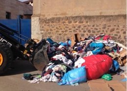 Mercancía intervenida en un mercadillo en Melilla