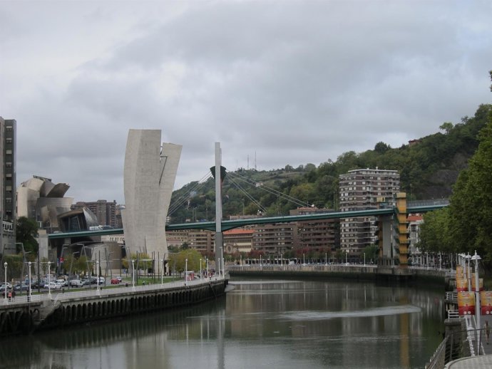 Cielo nublado en Bilbao