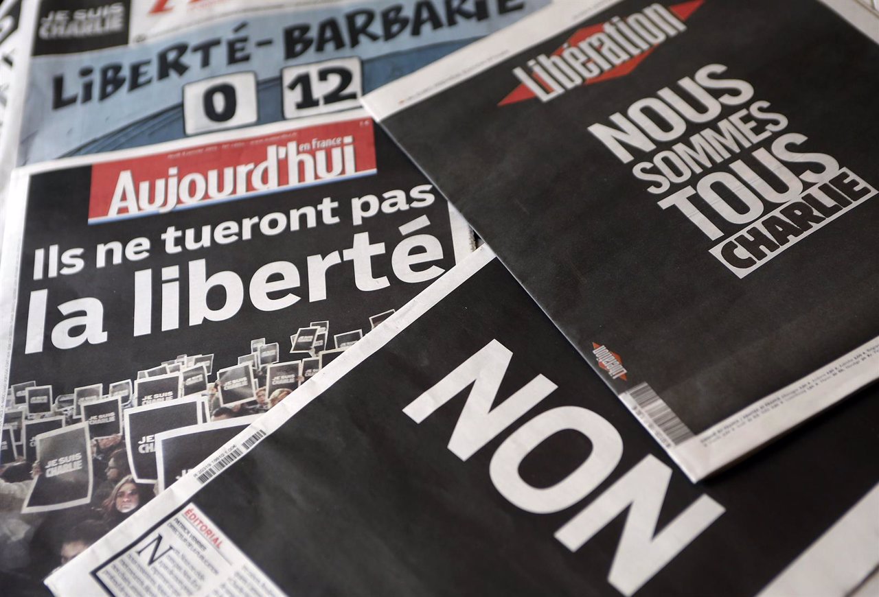 Portadas tras el ataque  contra 'Charlie Hebdo' en Francia
