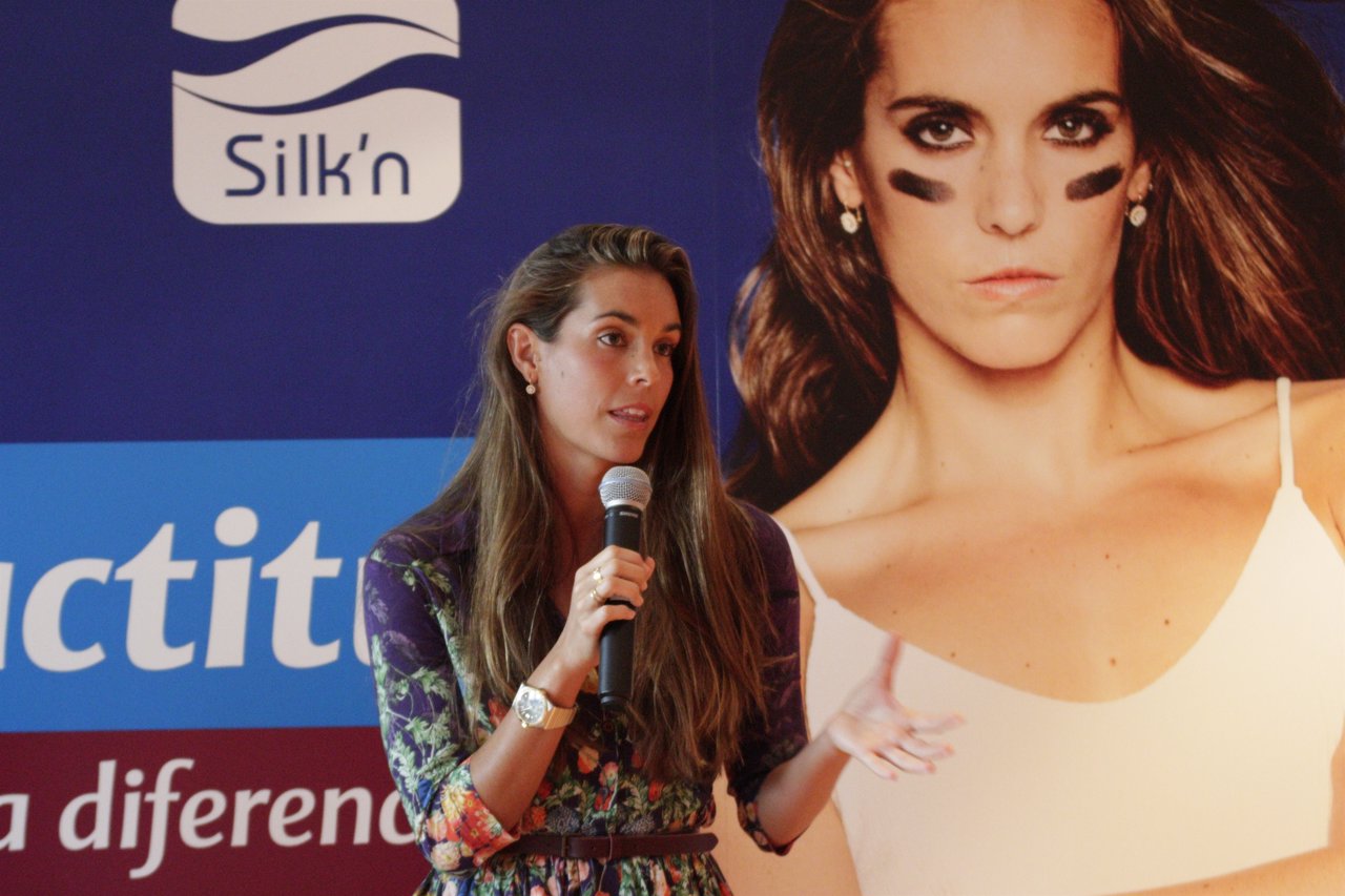 Ona Carbonell en un evento de Silk'n y El Corte Inglés en Madrid