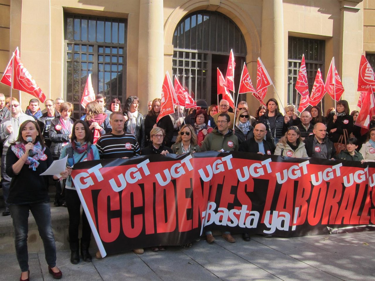 Concentración de UGT contra la siniestralidad laboral.
