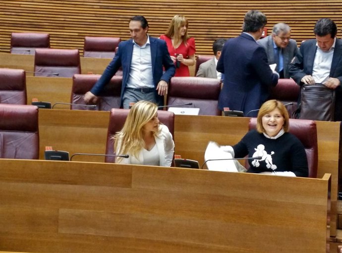 Bonig en su escaño de las Corts