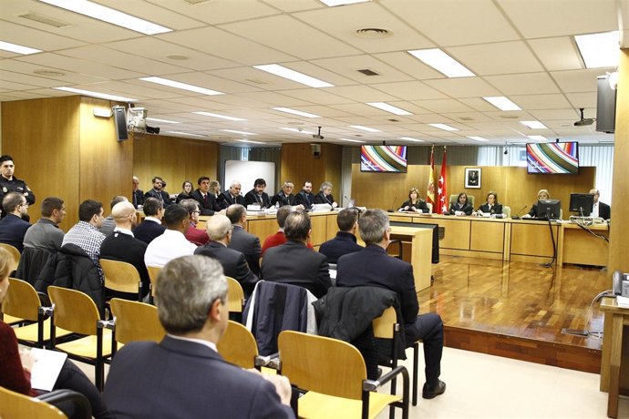 Interior de la sala de la Audiencia Provincial del juicio por el Madrid Arena
