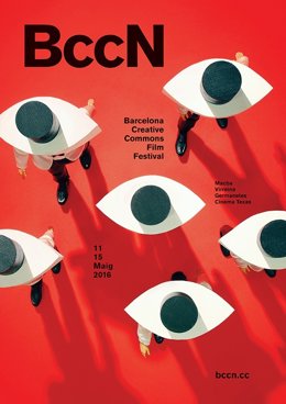 Cartel de la VII edición del Barcelona Creative Commons Film Festival (BccN)