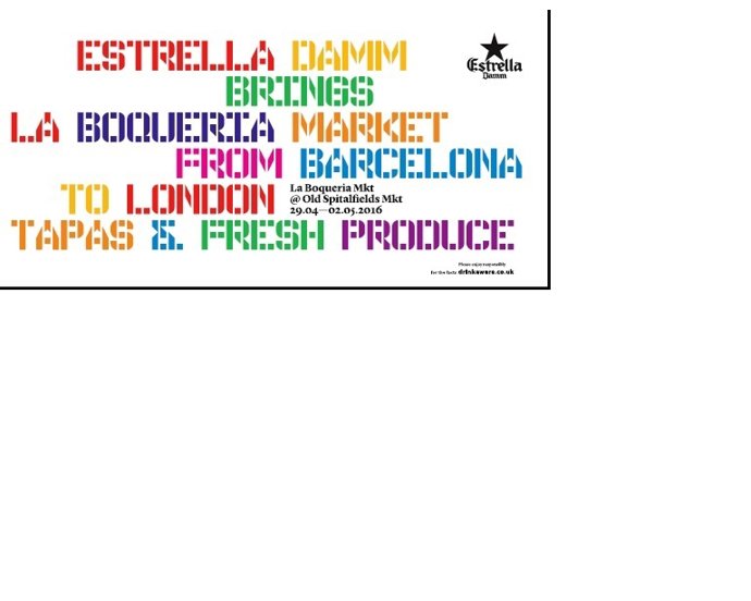 Cartel de 'La Boqueria Maket' de Damm