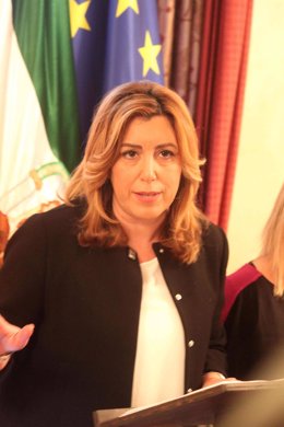 Susana Díaz en rueda de prensa