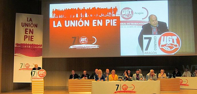 Apertura del VII Congreso de UGT-Aragón.