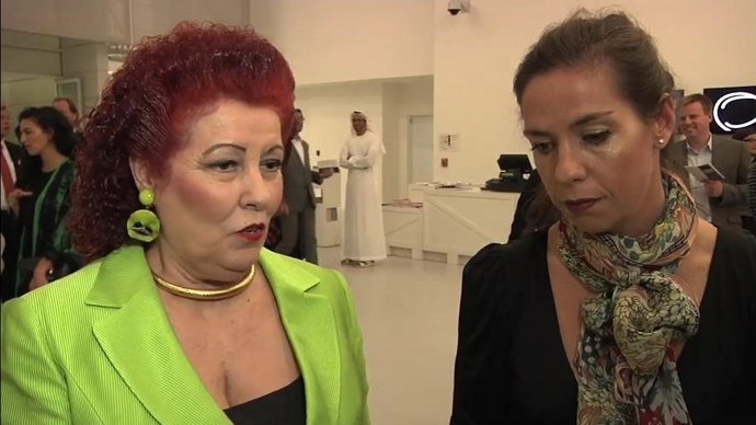 Consuelo Císcar en un museo de Qatar