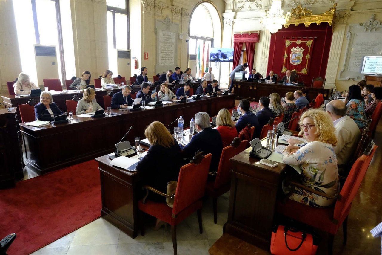 Pleno del Ayuntamiento de Málaga abril de 2016