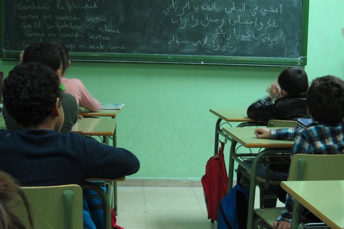 Alumnos musulmanes en la mezquita de Tetuán