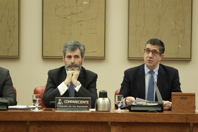 Carlos Lesmes, presidente del Tribunal Supremo, comparece en el Congreso