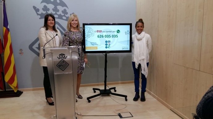 Presentación del whatsapp del Ayuntamiento de Palma