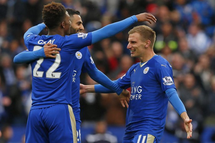 El Leicester City gana cómodamente sin Vardy y se acerca a la Premier