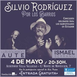 Silvio Rodríguez ofrece un recital-concierto gratuito en Vallecas (Madrid)