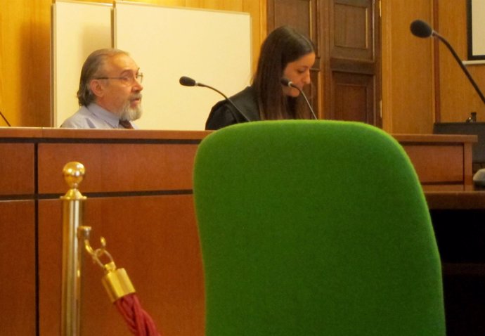El constructor acusado, durante el juicio en la Audiencia de Valladolid. 