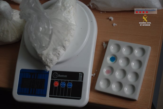 Laboratorio de adulteración y la distribución de cocaína en Tarragona