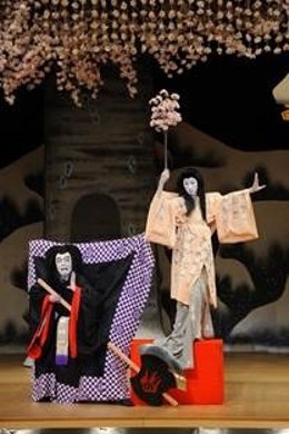 Puesta en escena del Teatro Kabuki