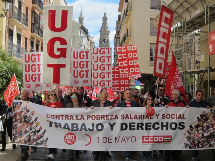 Manifestación con motivo del 1º de mayo