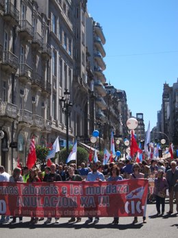 Manifestaciones por el día 1 de mayo en Vigo