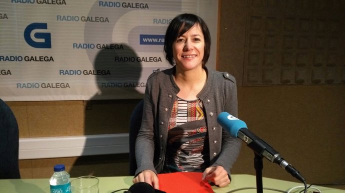 La portavoz nacional del BNG en la entrevista en la Radio Galega