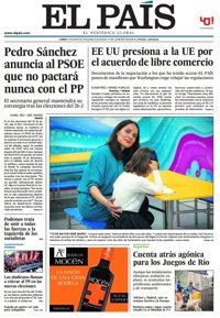 Las portadas de los periódicos de hoy, lunes 2 de mayo de 2016