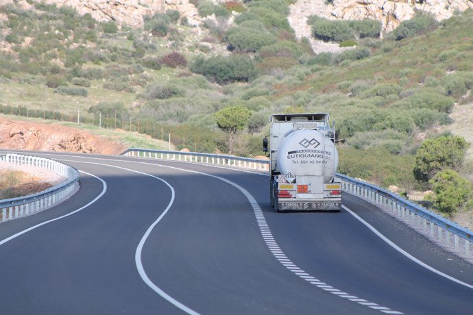 CARRETERA, CAMIÓN, TRANSPORTE, TRÁFICO