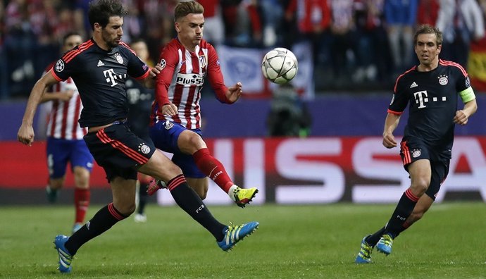 Griezmann y Javi Martínez en el Atlético Madrid - Bayern Munich