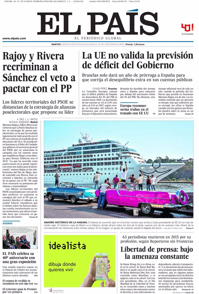 El País 3 de mayo