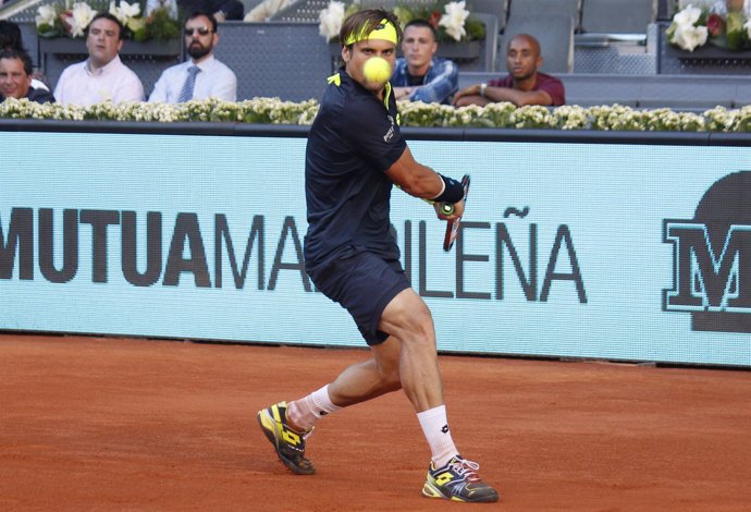 David Ferrer durante el Mutua Madrid Open 2015