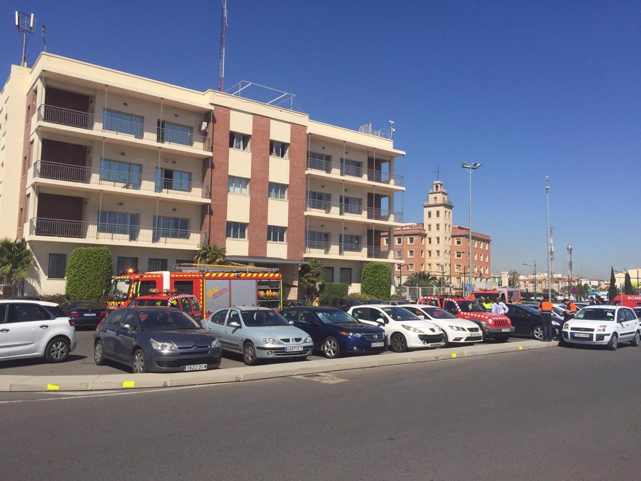 Edificio evacuado por fuga de gas en el puerto de Valencia