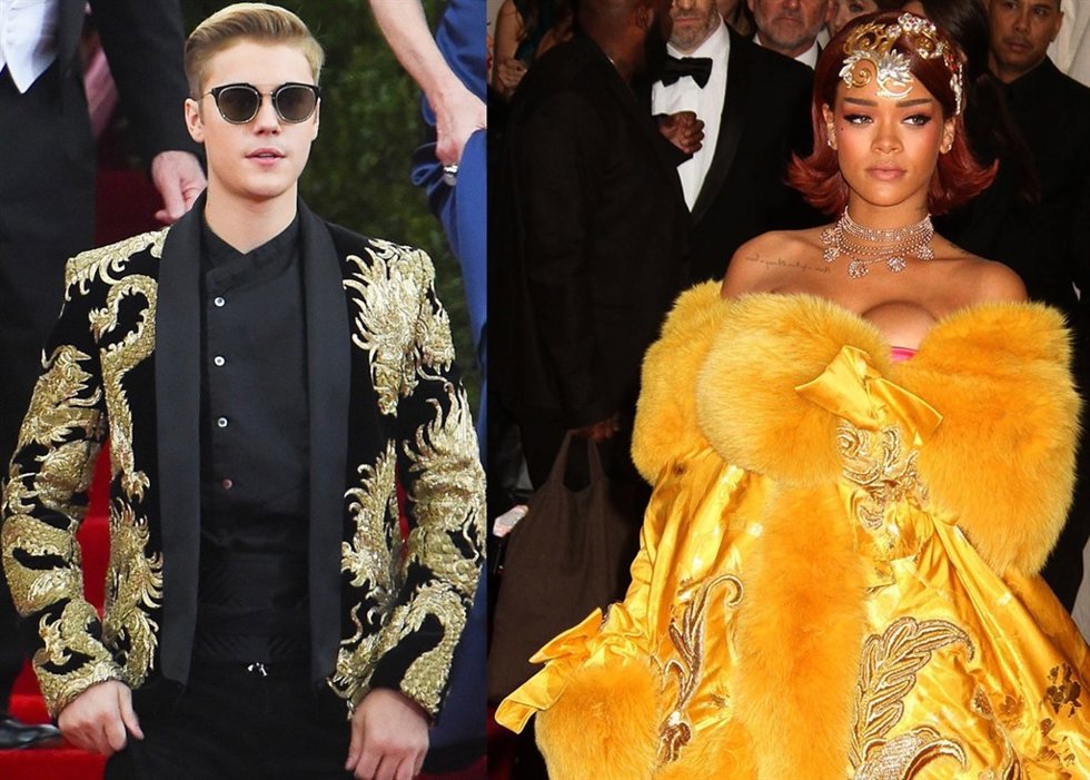 Justin Bieber y Rihanna Gala Met 2015/ Cordon Press