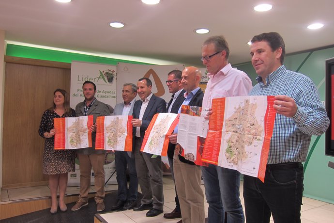 Ruiz Espejo junto a los representantes de las comarcas.
