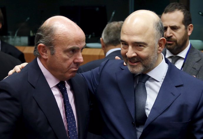 Pierre Moscovici y Luis de Guindos
