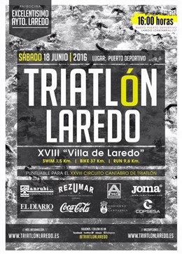 Cartel del triatlón