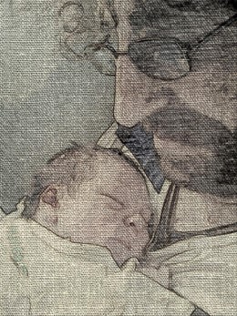 Una de las obras de la muestra, 