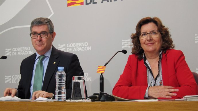 Vicente Guillén y María Victoria Broto, miembros del Gobierno de Aragón