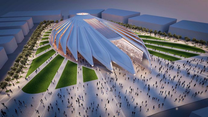 Diseño del pabellón de los Emiratos Árabes Unidos (EAU)