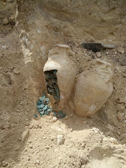 Anforas halladas en Tomares (Sevilla)