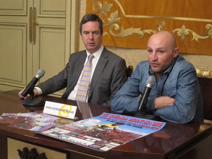 Enrique Sánchez-Guijo y Julio Rossy en la presentación de la prueba 