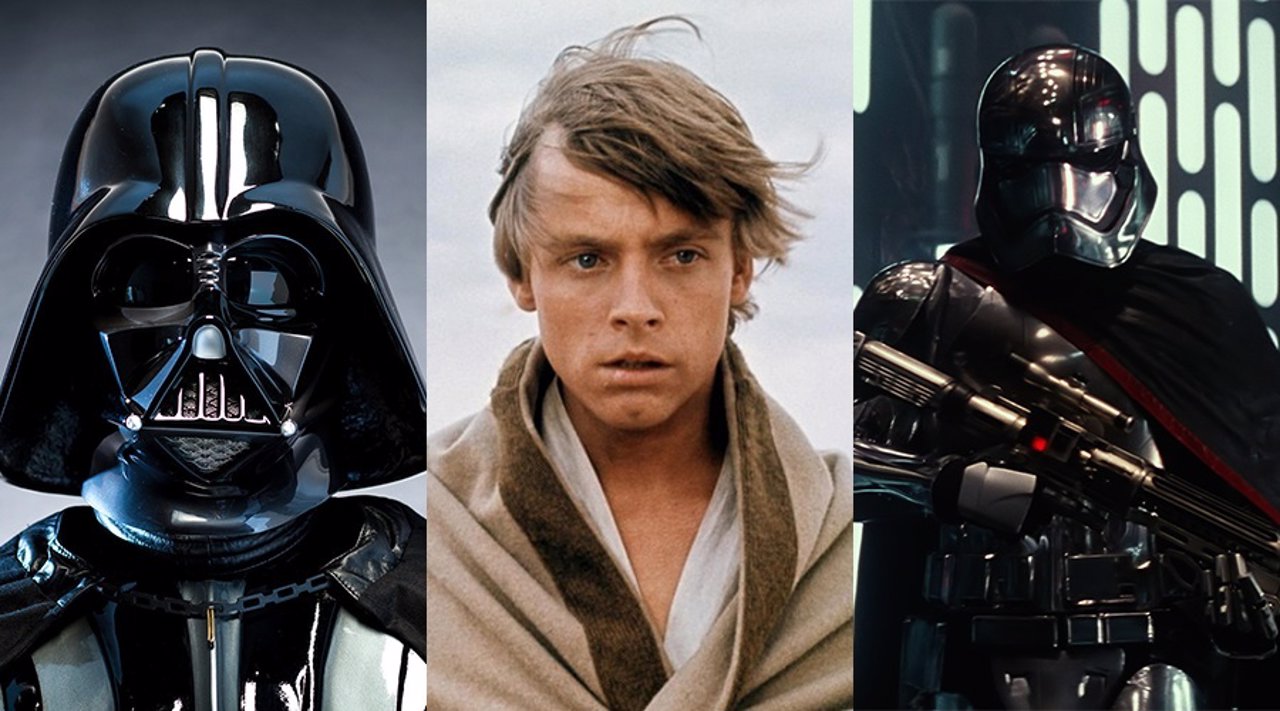 Darth Vader, Luke Skywalker y Captain Phasma