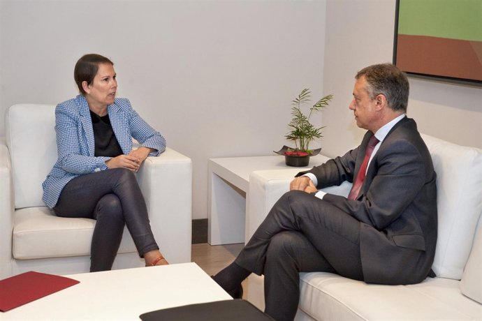 Uxue Barkos e Iñigo Urkullu