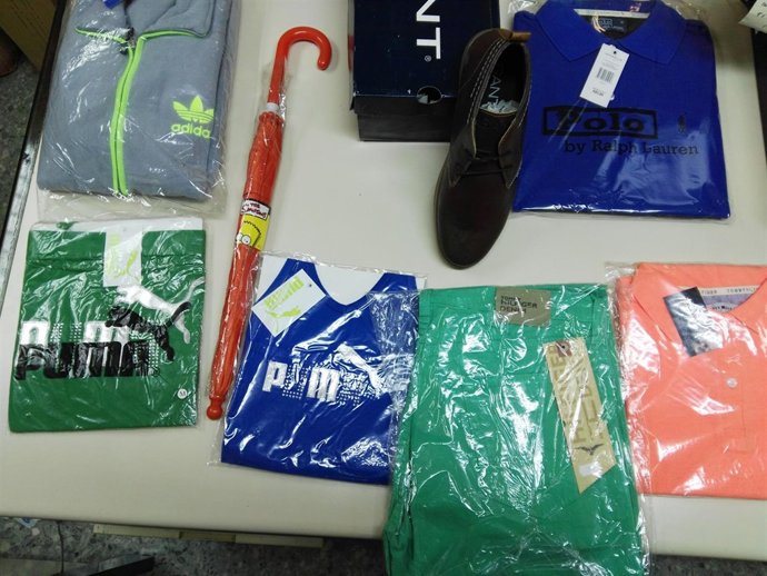 Productos intervenidos en operación contra piratería industrial